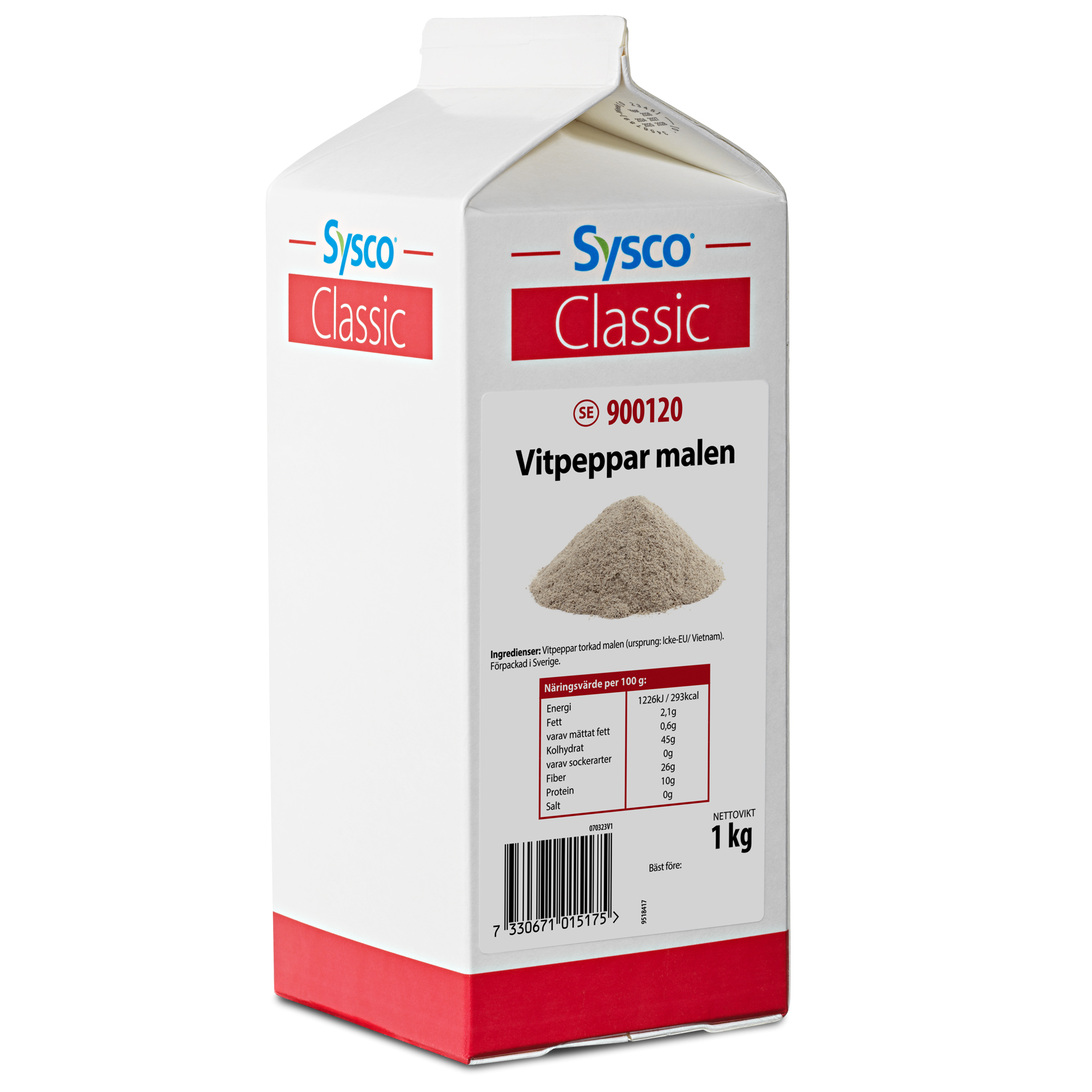 Vitpeppar Malen